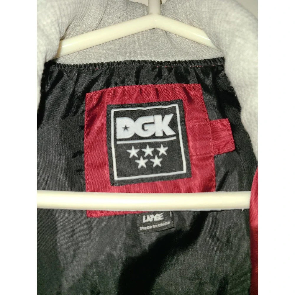 Dgk Full Zip Basic Jacket Men's Large Long Logo S… - image 4